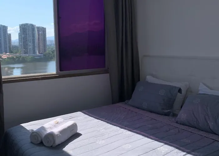 Apart hotel em frente à praia da Barra da Tijuca, vista total para o mar Rio de Janeiro